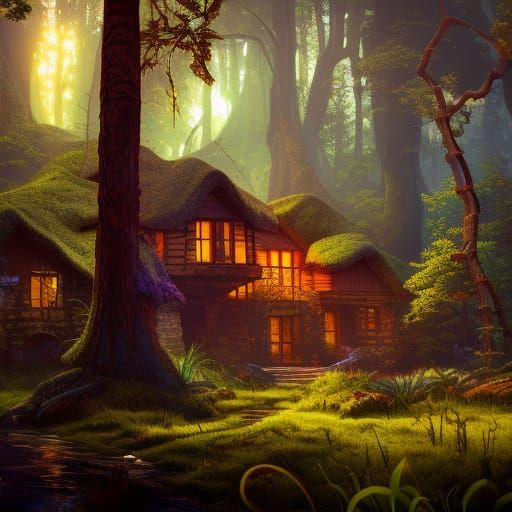 Hobbit hostel in the forest