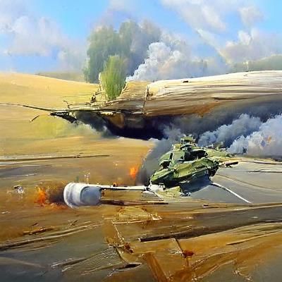 The field of war is paved by destruction