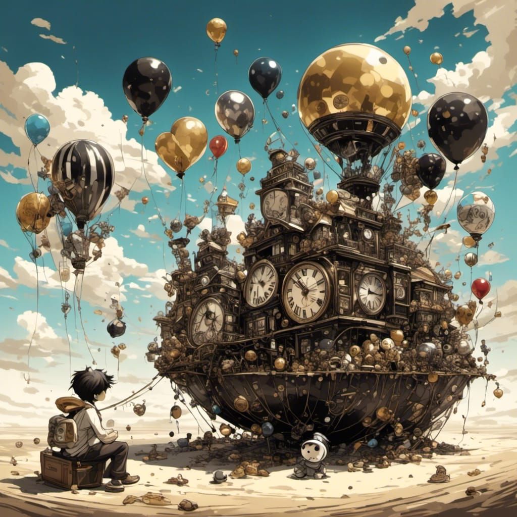 <lora:Metallic Balloons:1.0> Rescue barge 