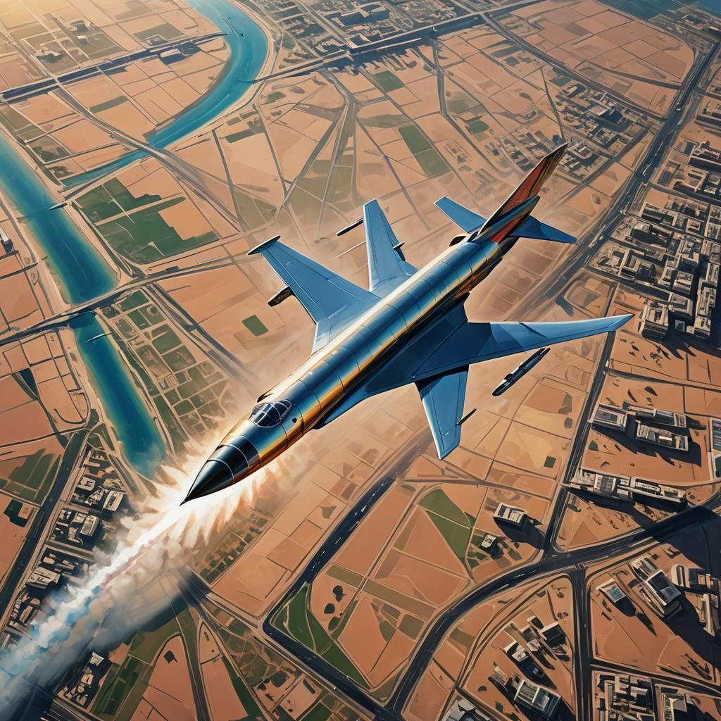 Iranian Hypersonic Missile Over Ben Gurion Airport