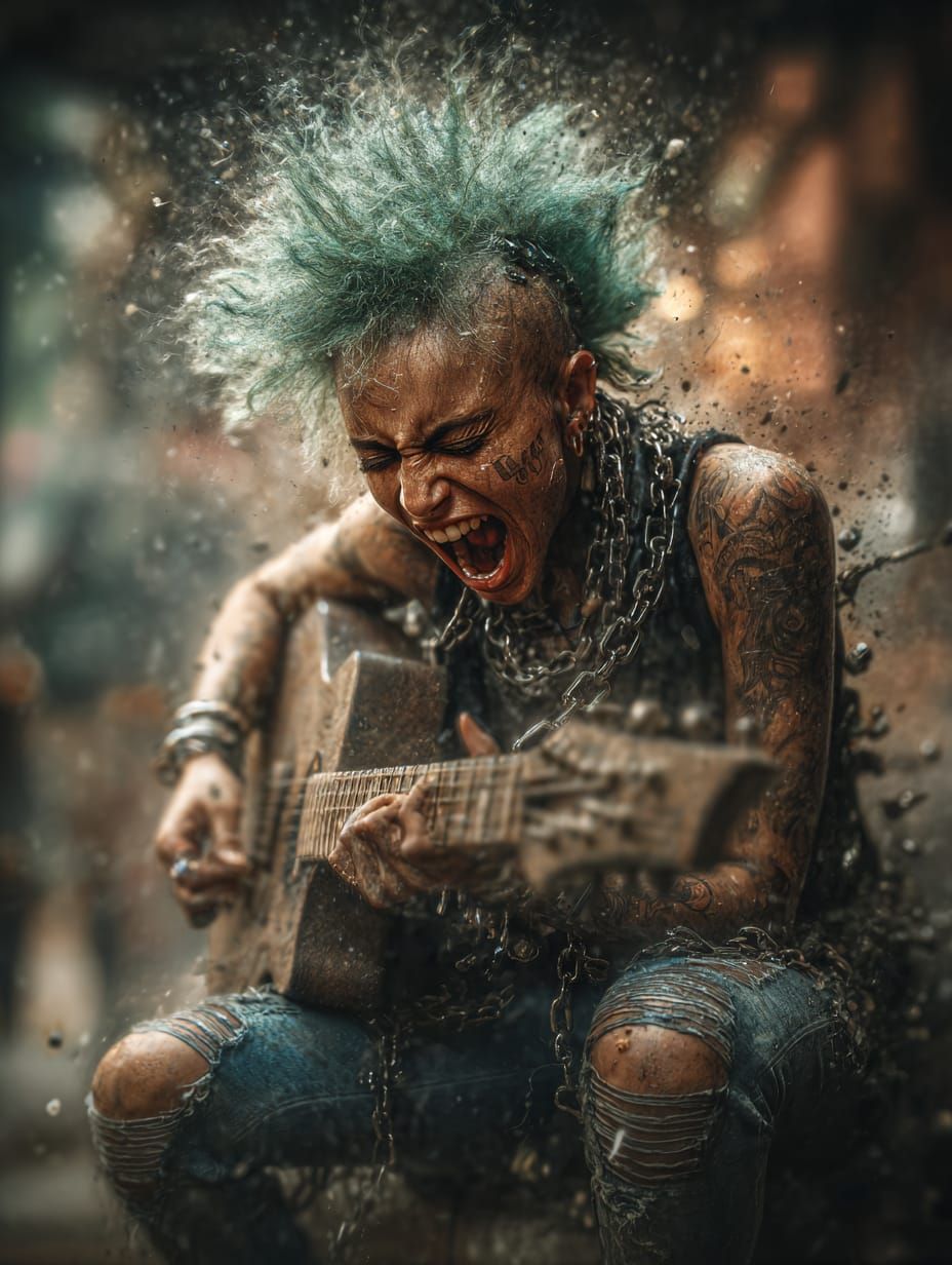 the soul of the artist is burning in the Art