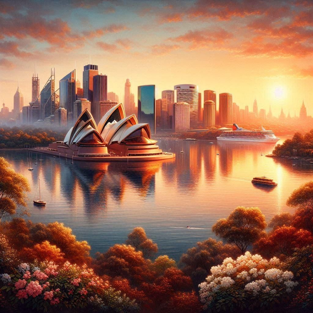 The Sydney Opera House - Oil on linen