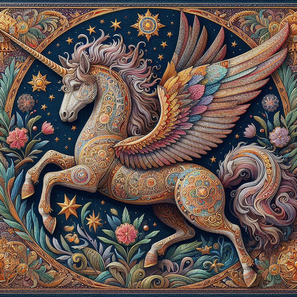 Byzantine Art Unicorn