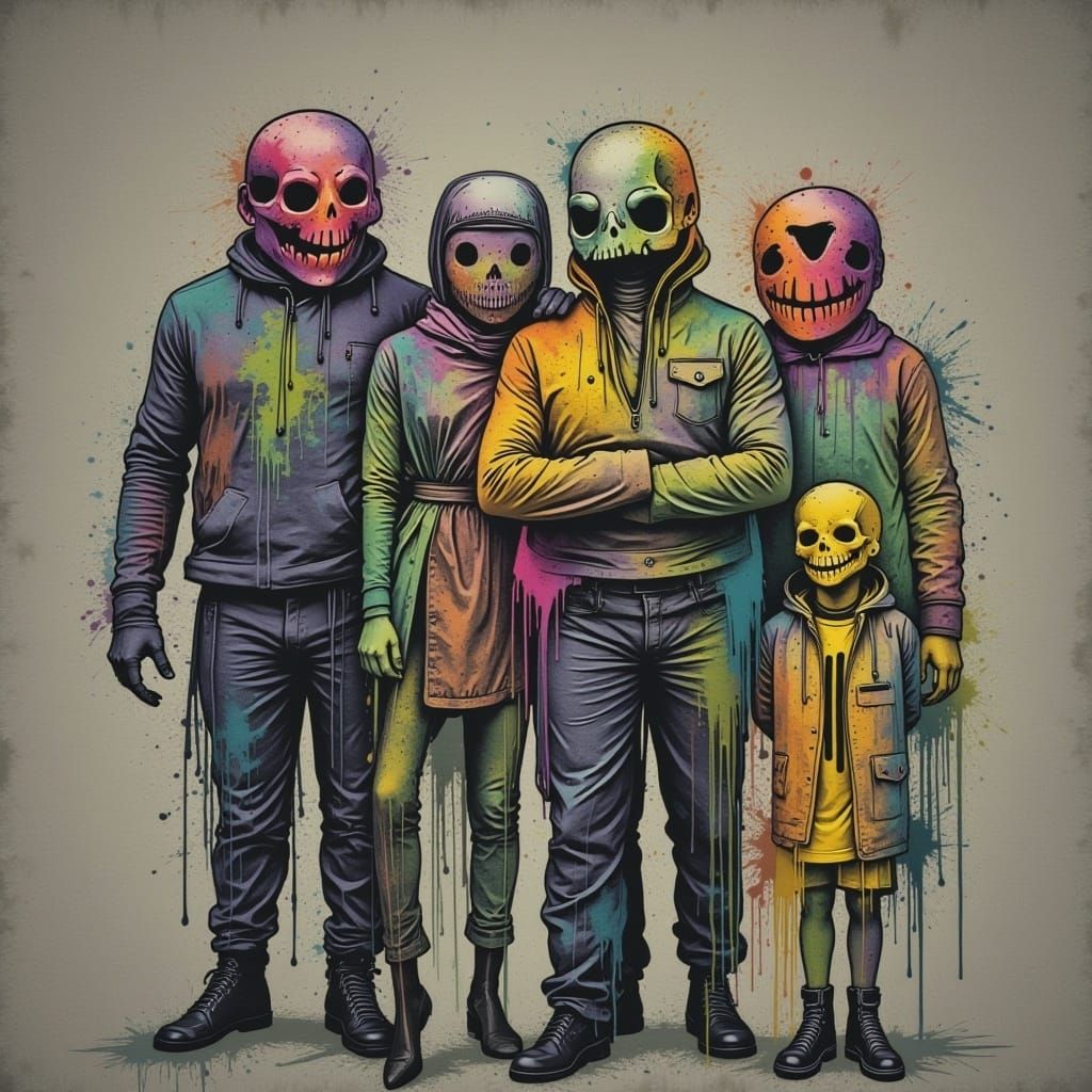  <lora:Blotched Flux:1.0>