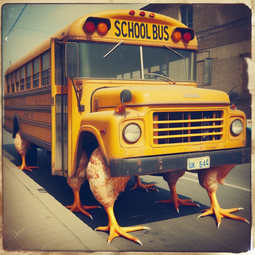 Chicken School Bus 🐔