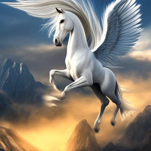 Pegasus - AI Generated Artwork - NightCafe Creator