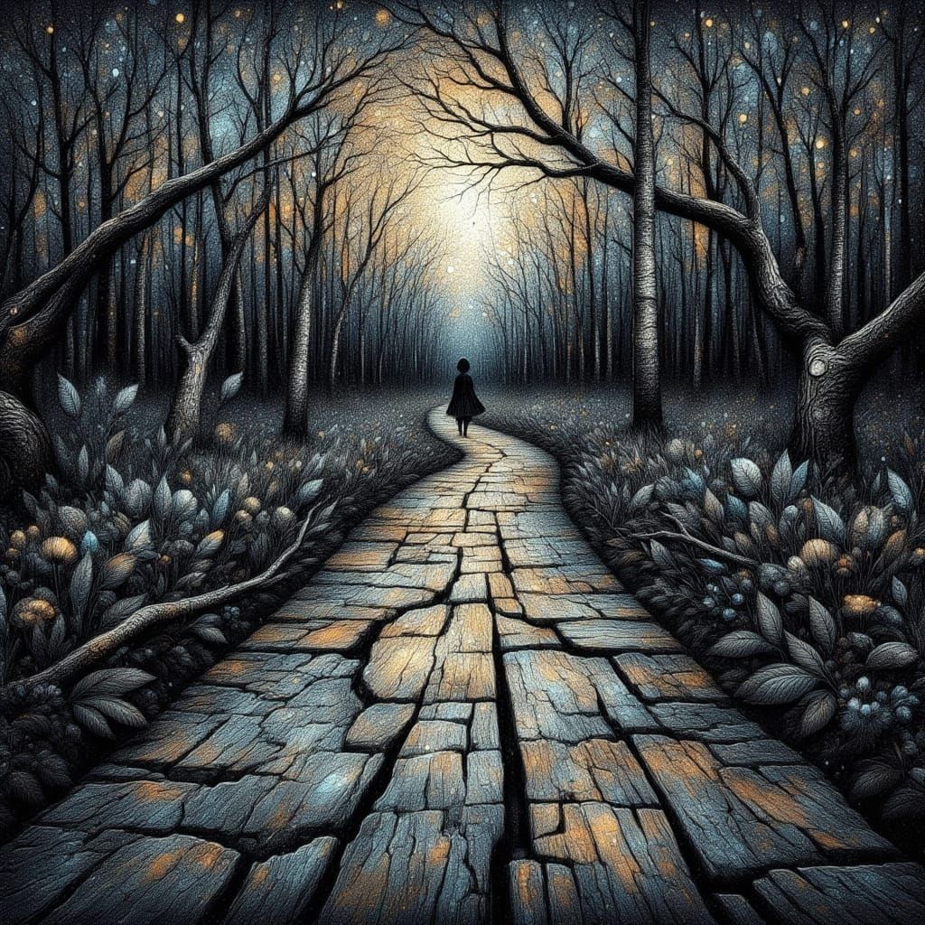 Cracked path  by @Hennie