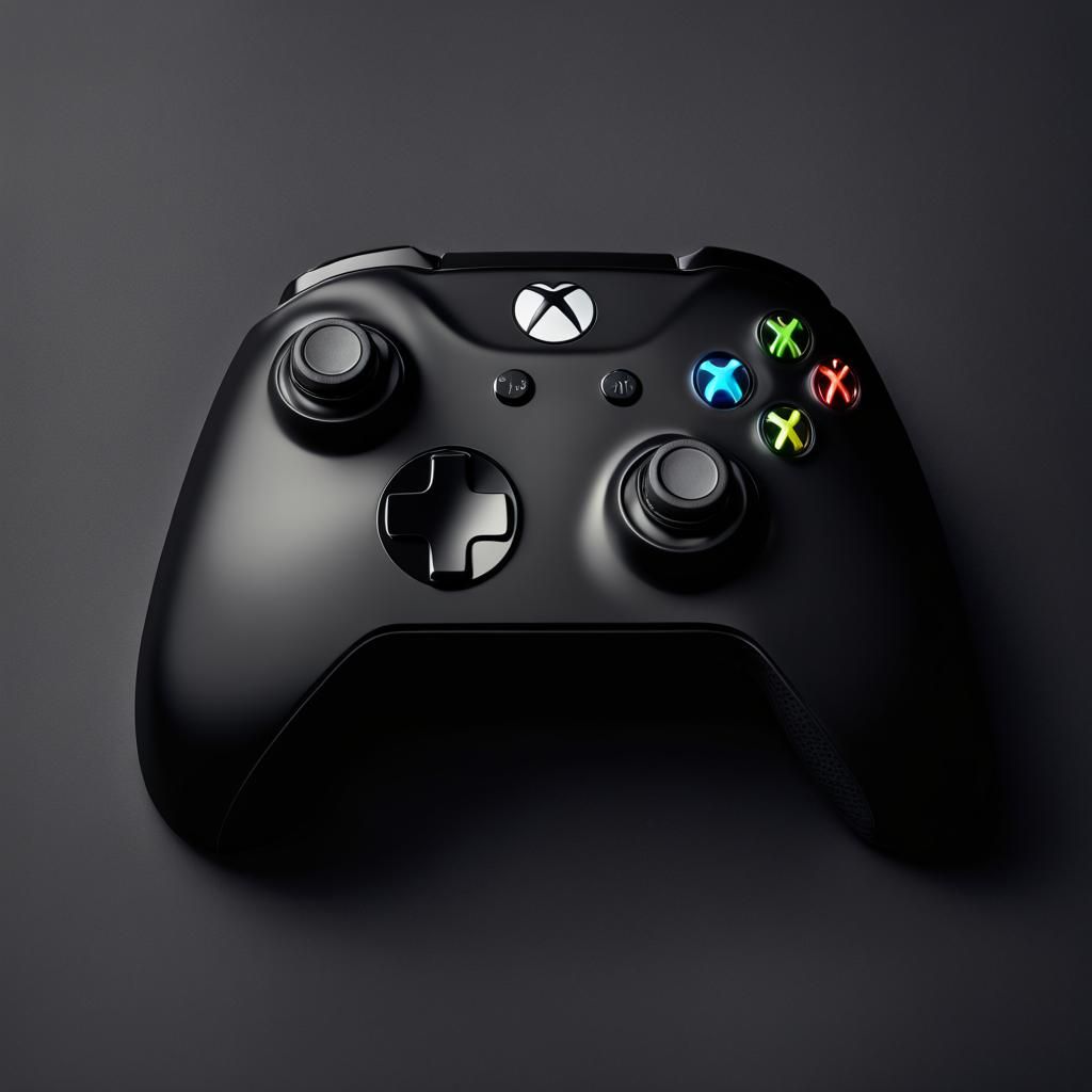 Hyper Realistic black Xbox Controller - AI Generated Artwork ...