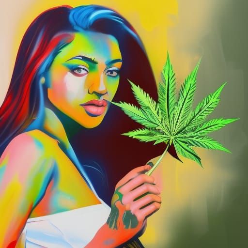 Beautiful Marijuana Ganja Princess - AI Generated Artwork - NightCafe ...