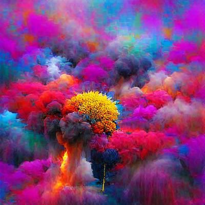 an explosion of color