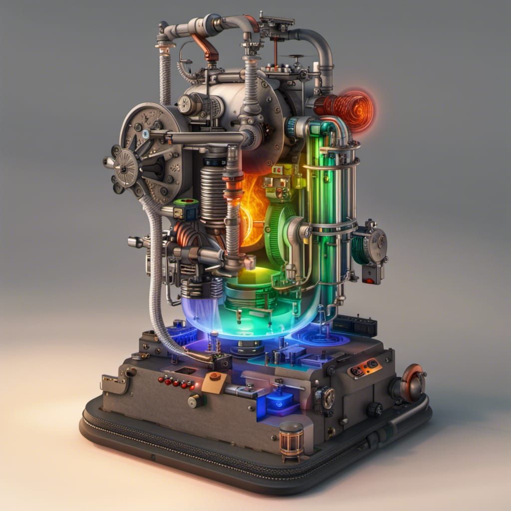 A miniature tabletop fusion generator. The answer to the energy crisis.  by @BTMO