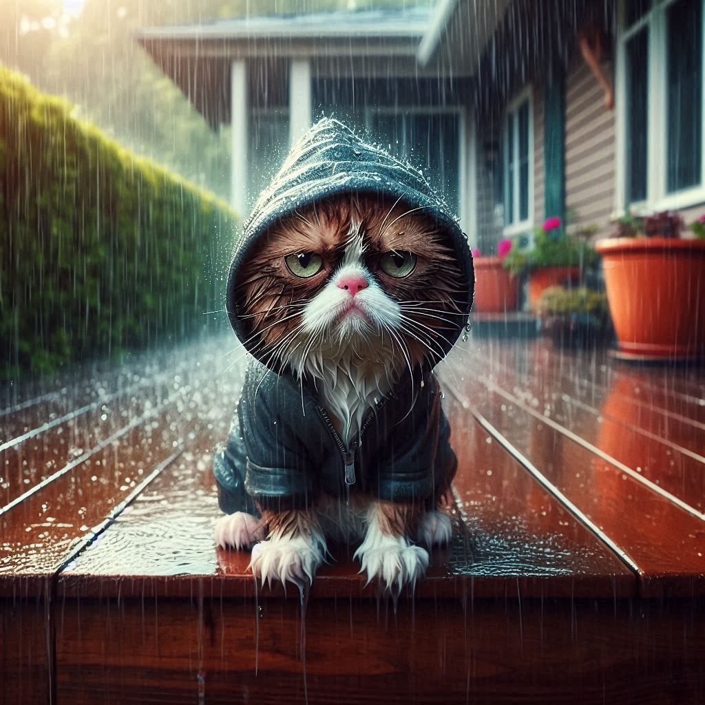 It'a rainy day, Meowleluïa