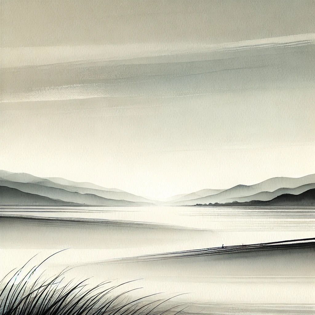 A serene landscape  by @Scootmandu AI