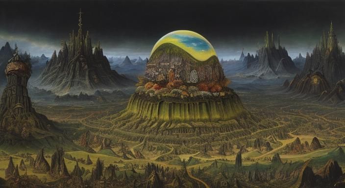 SURREAL MONSTER LANDSCAPE 1