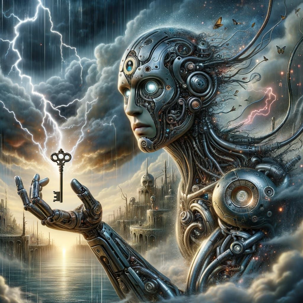 Cyborg-Human Hybrid Offers Key in Apocalyptic Storm