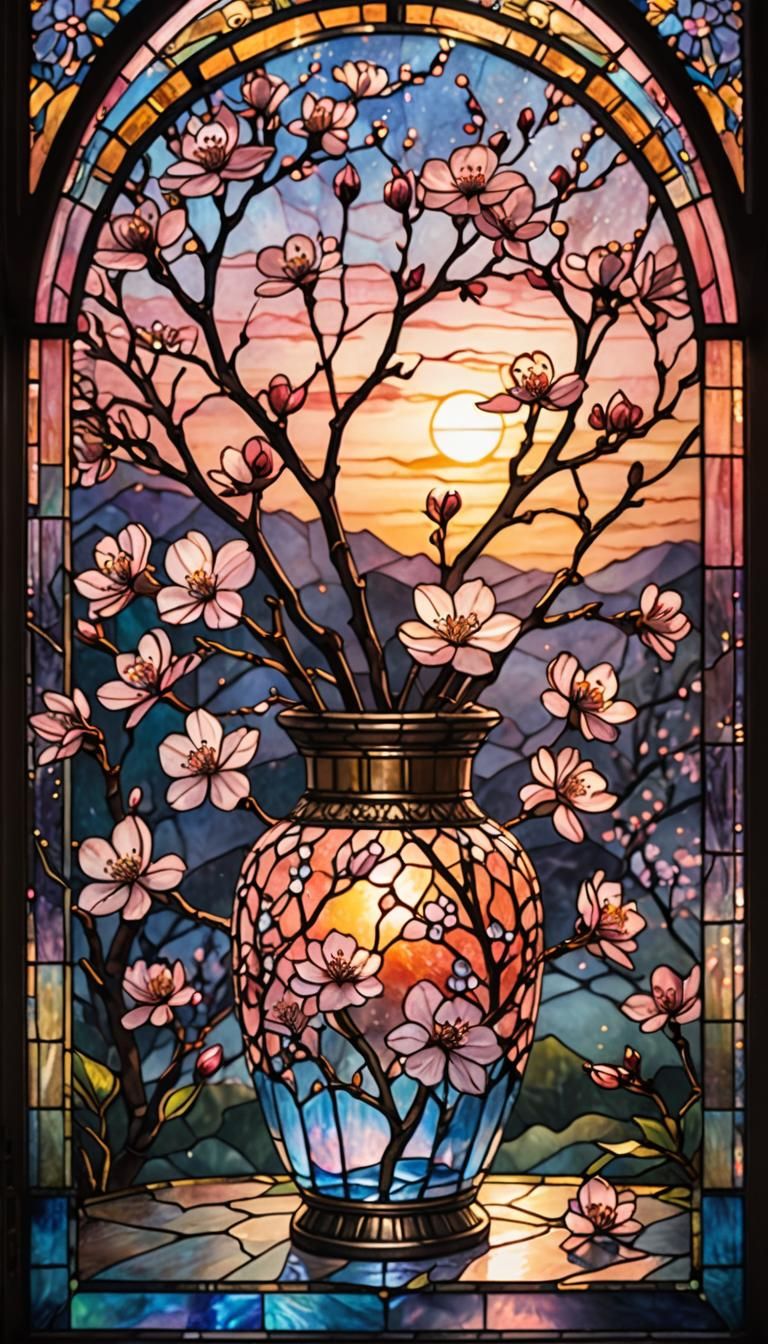 cherry blossom vase  by @Richard Parker