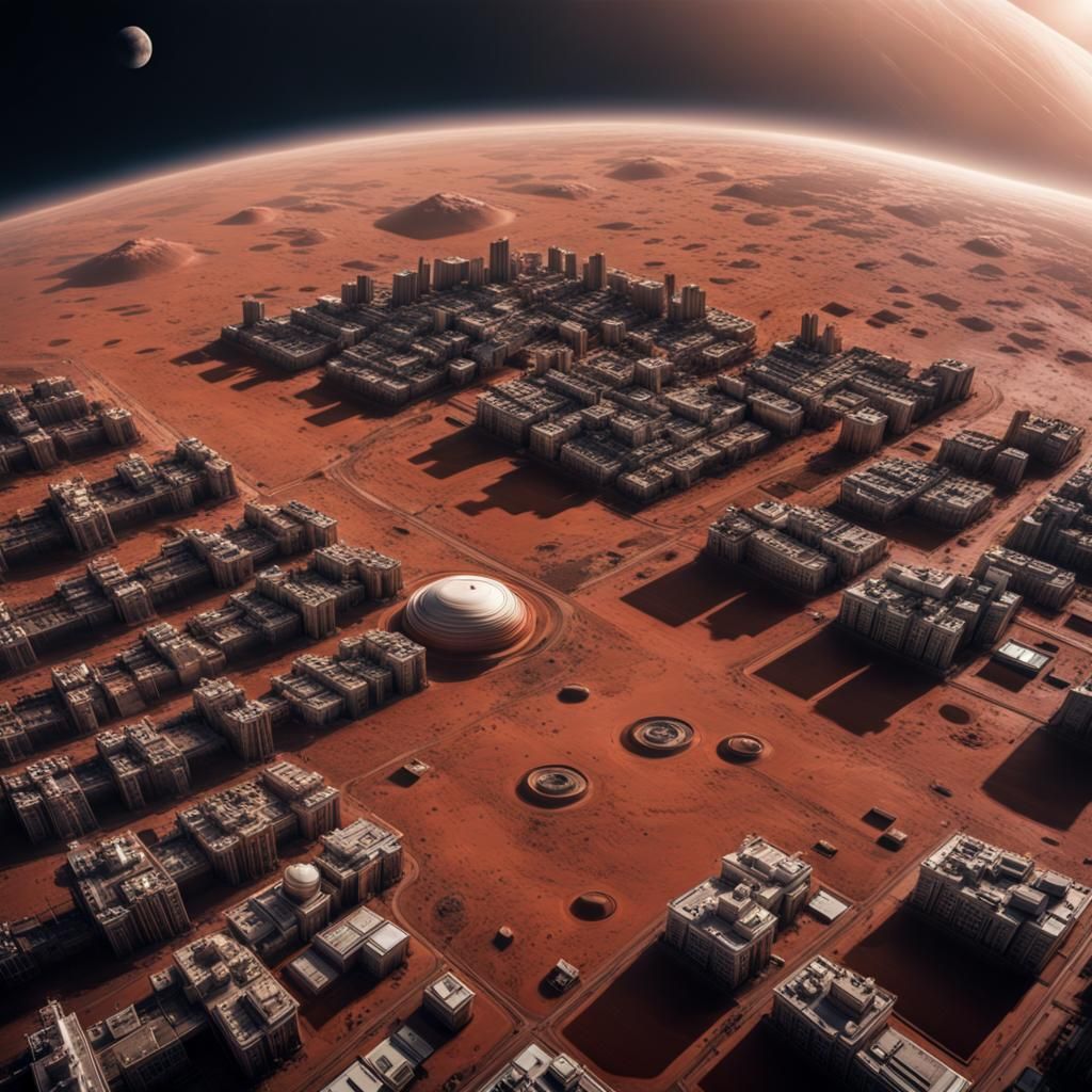 mars with city on it


 