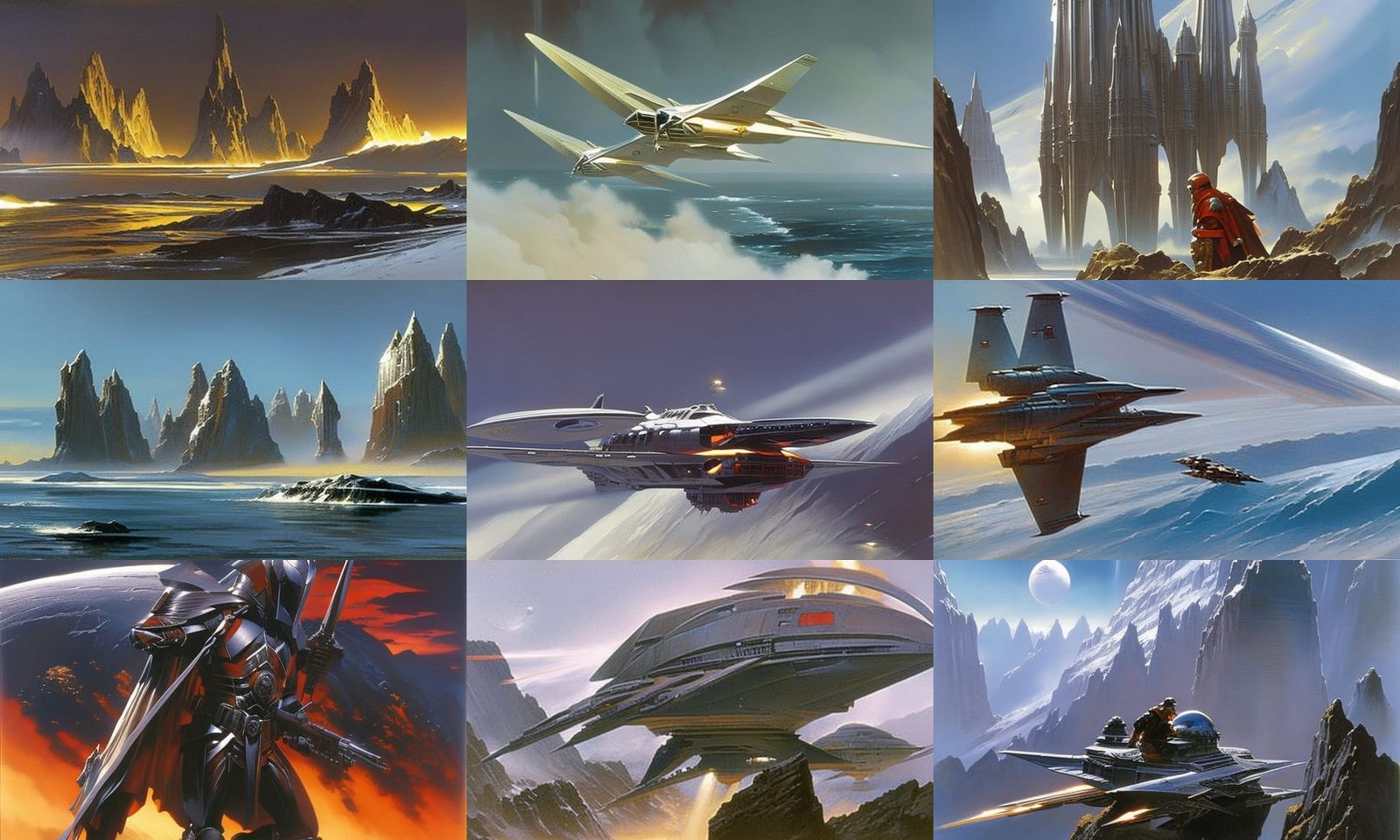 70's sci-fi concept art