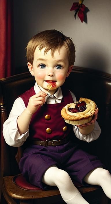 Little Jack Horner Sat in the corner, Eating his Christmas pie  by @Shawn