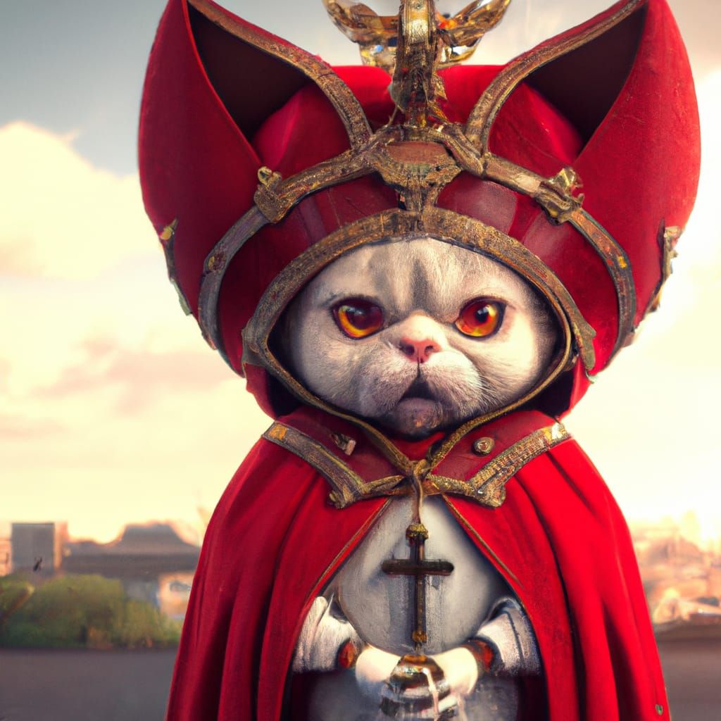 CATholic Cardinal  by @Eclectic