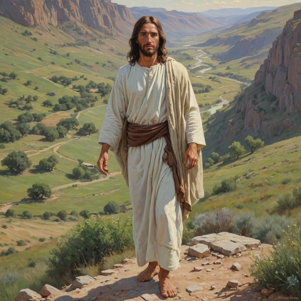 Our Peace in the Valley AI Generated Artwork NightCafe Creator