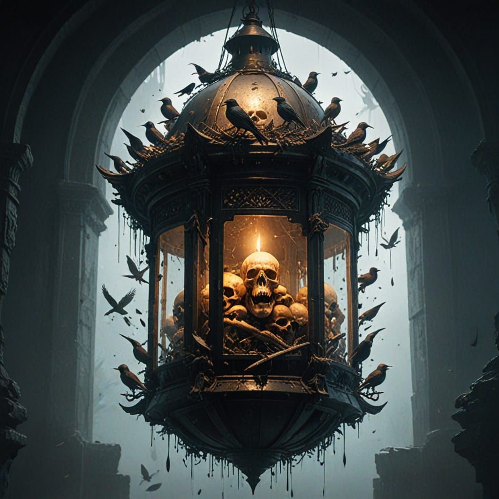 A creepy lantern  by @Gollinbursti