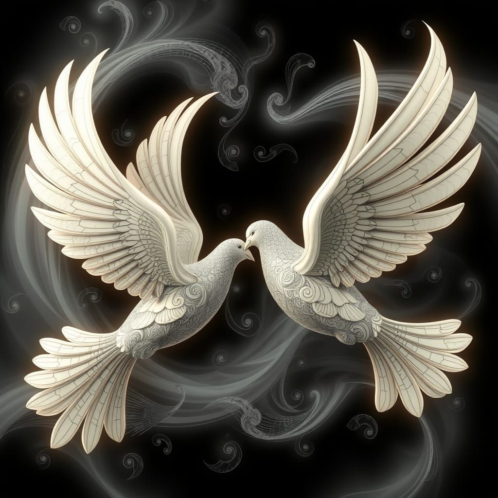 Doves  by @undefined