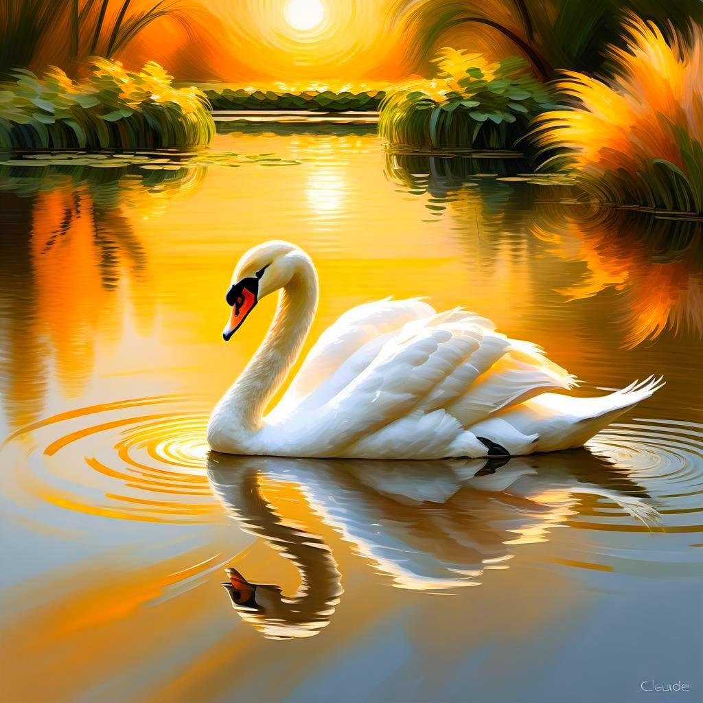 Swan Lake Sunset