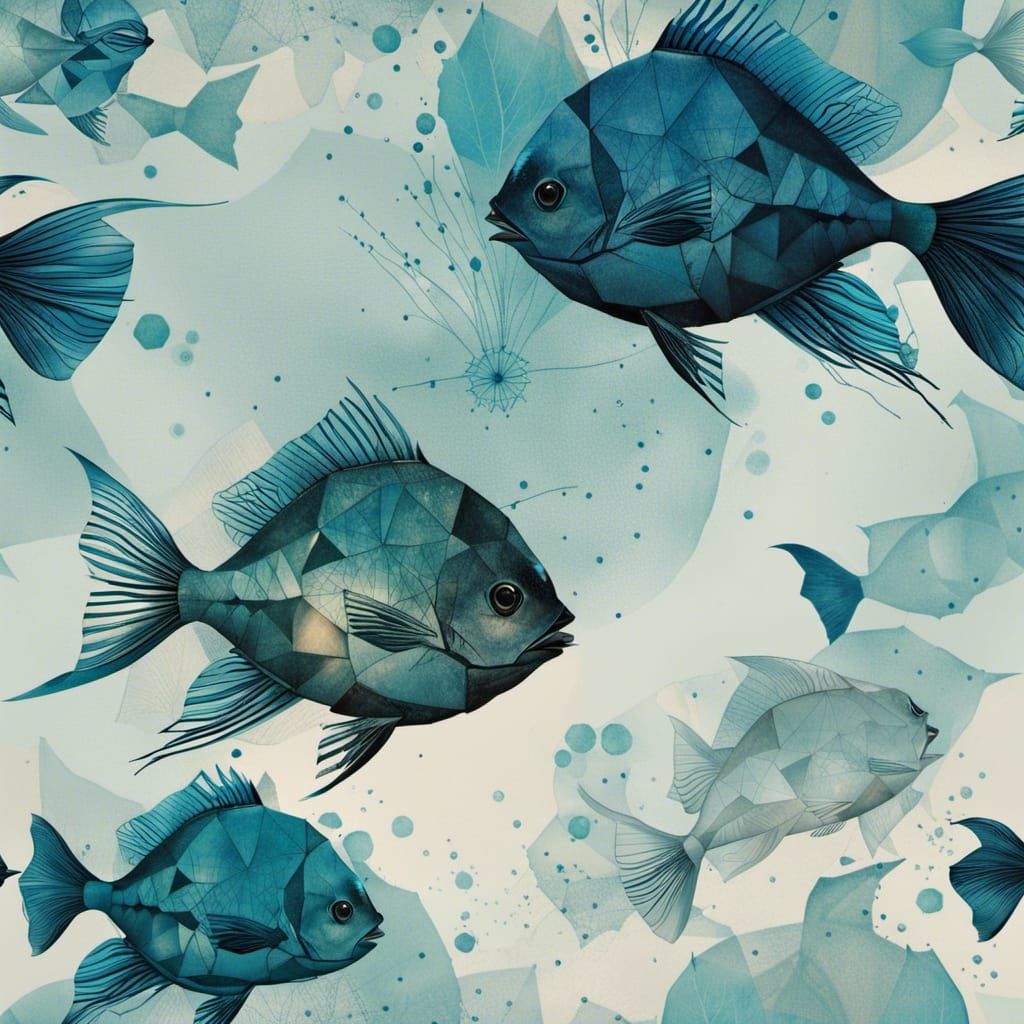 Blue fishes