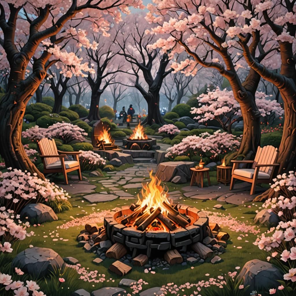 A relaxing camping experience