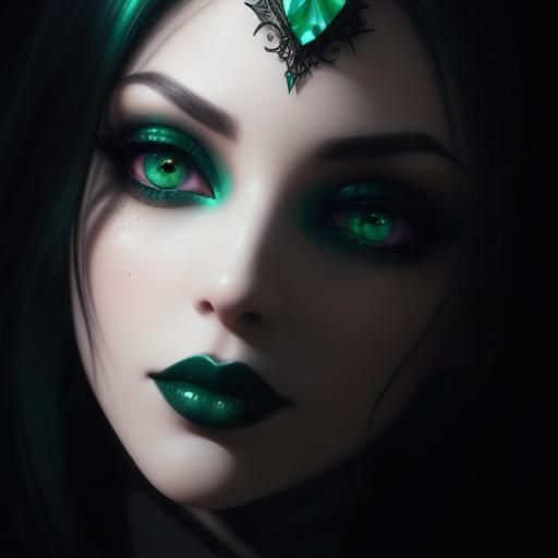 Gothic emerald beauty