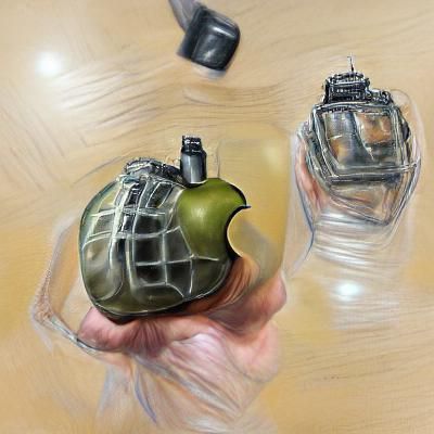 Apple transformation into a grenade