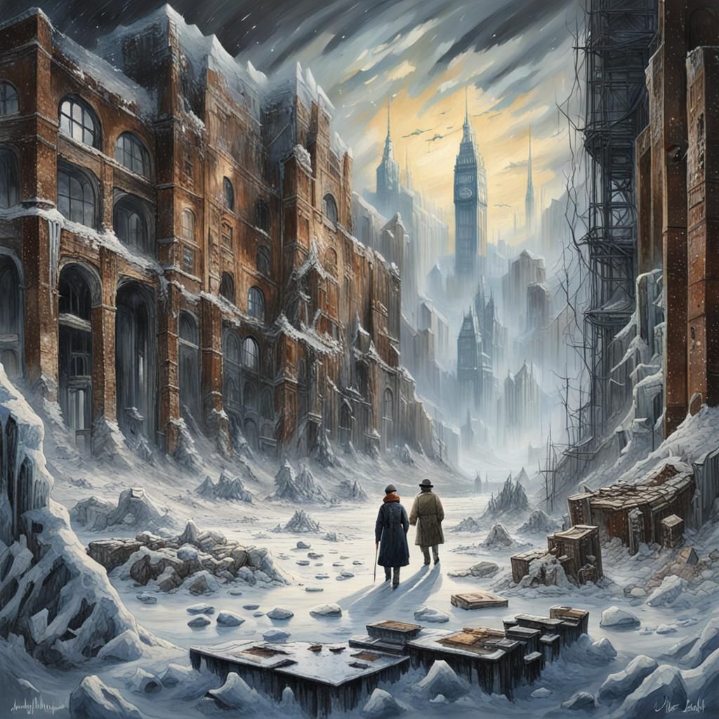 Postapocalyptic city  by @Somei