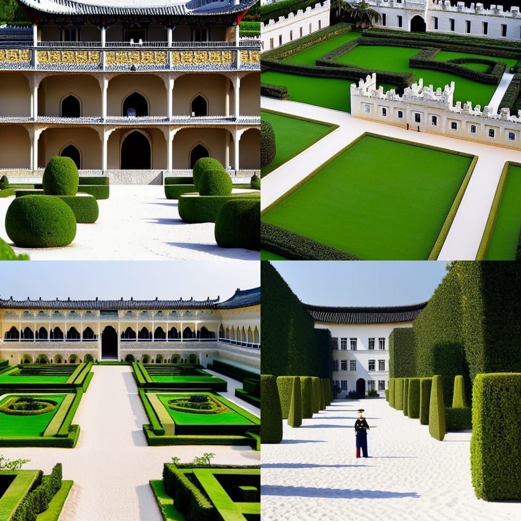 a palace like a miniature city (stable)
