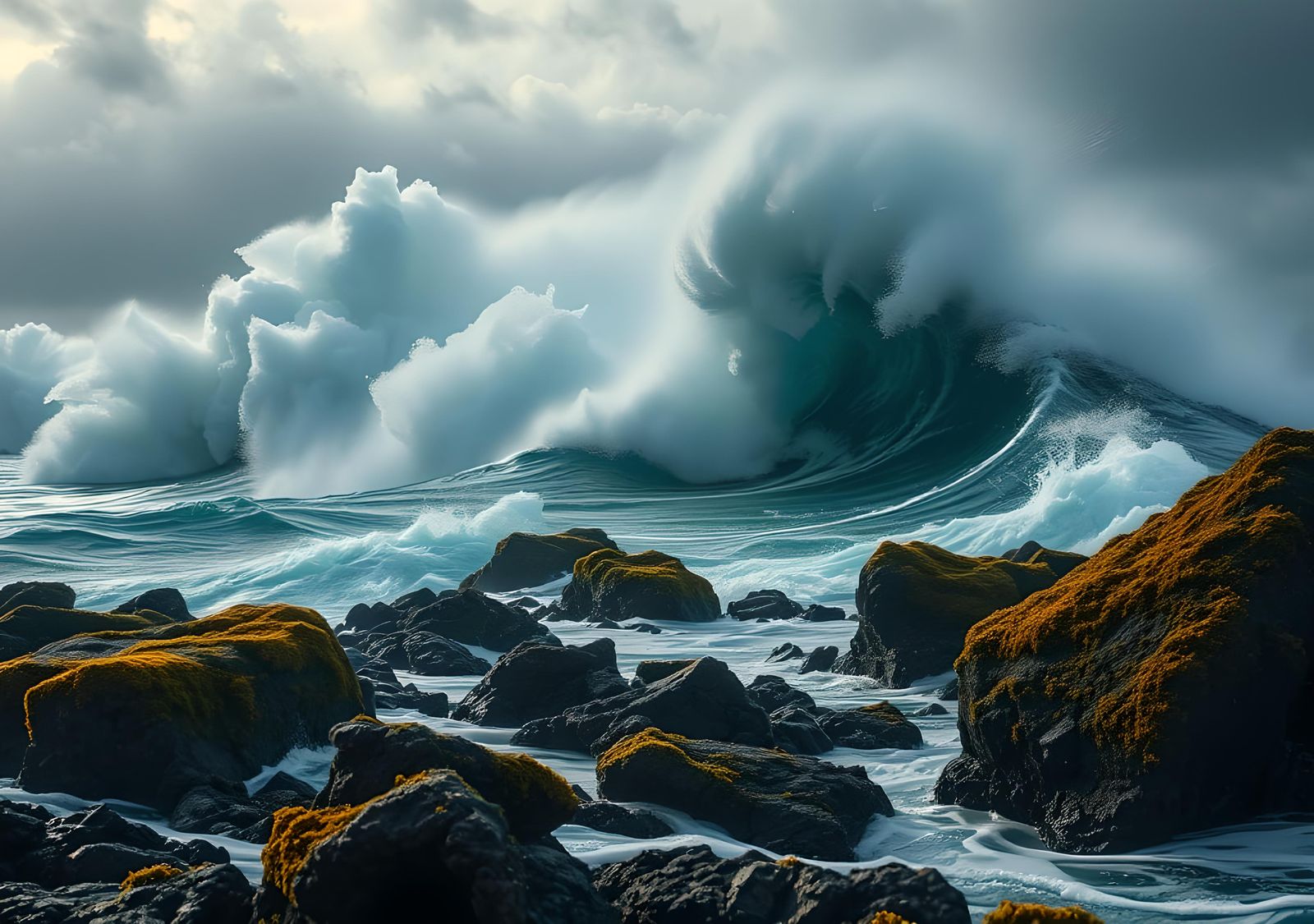 A hurricane creates giant waves   by @WDWParksGal