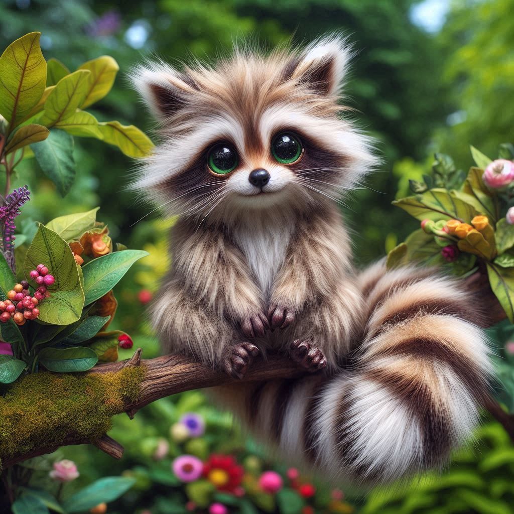 Cacoon (cat/racoon mix)