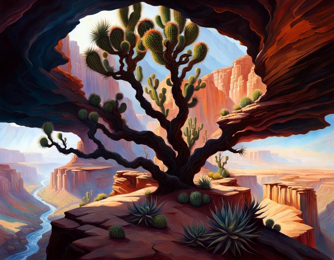 Desert Canyon Landscape Ai Generated Artwork Nightcafe Creator