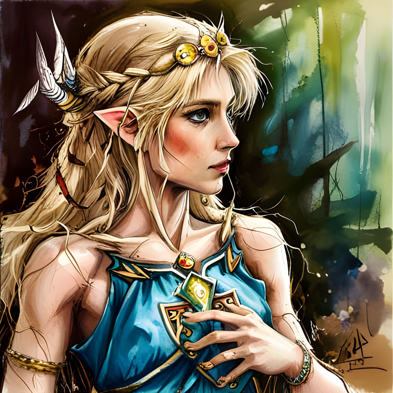 Elven Princess - AI Generated Artwork - NightCafe Creator