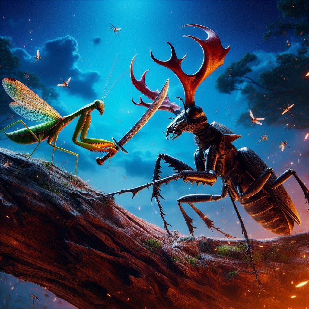 Epic Showdowns - 5. Praying Mantis v/s Stag Beetle