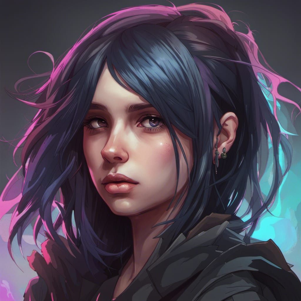 AI Art: emo girl by @Anonymous