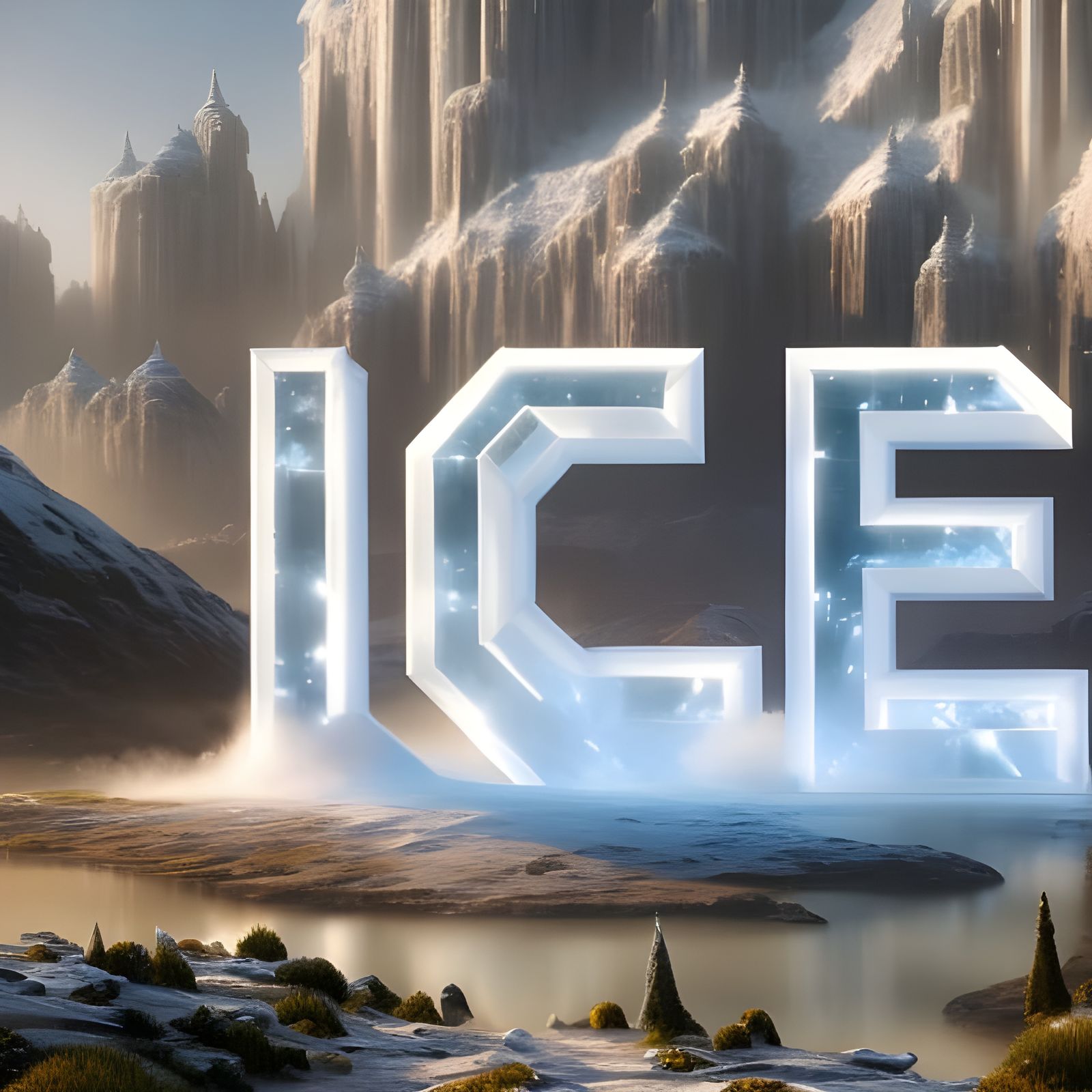 „ICE“ in a frozen landscape  by @ArtColai