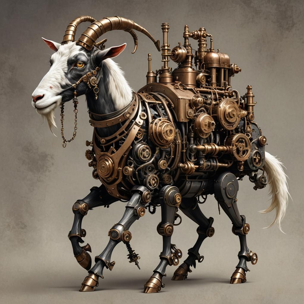 bipedal humanoid goat
