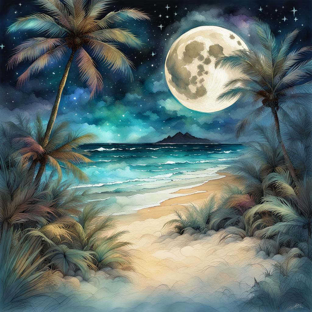 Full moon on la patacona