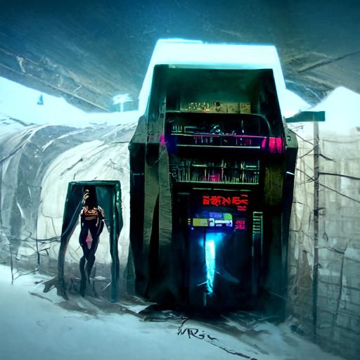 Underground research facility in mountain side sinister by G...