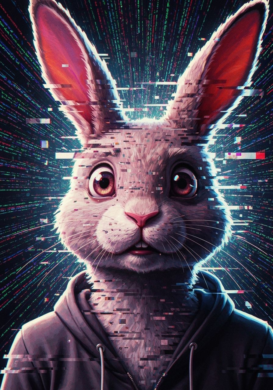 Anthro Glitch Portrait  by @Autumn