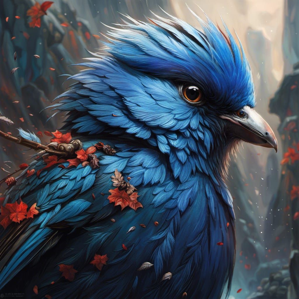 Blue bird   by @bamaresova