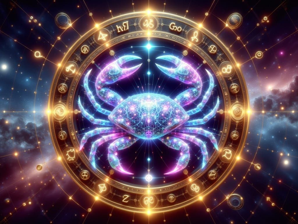 <lora:FiosZodiacSigns1:1.0> Cancer Zodiac sign 2