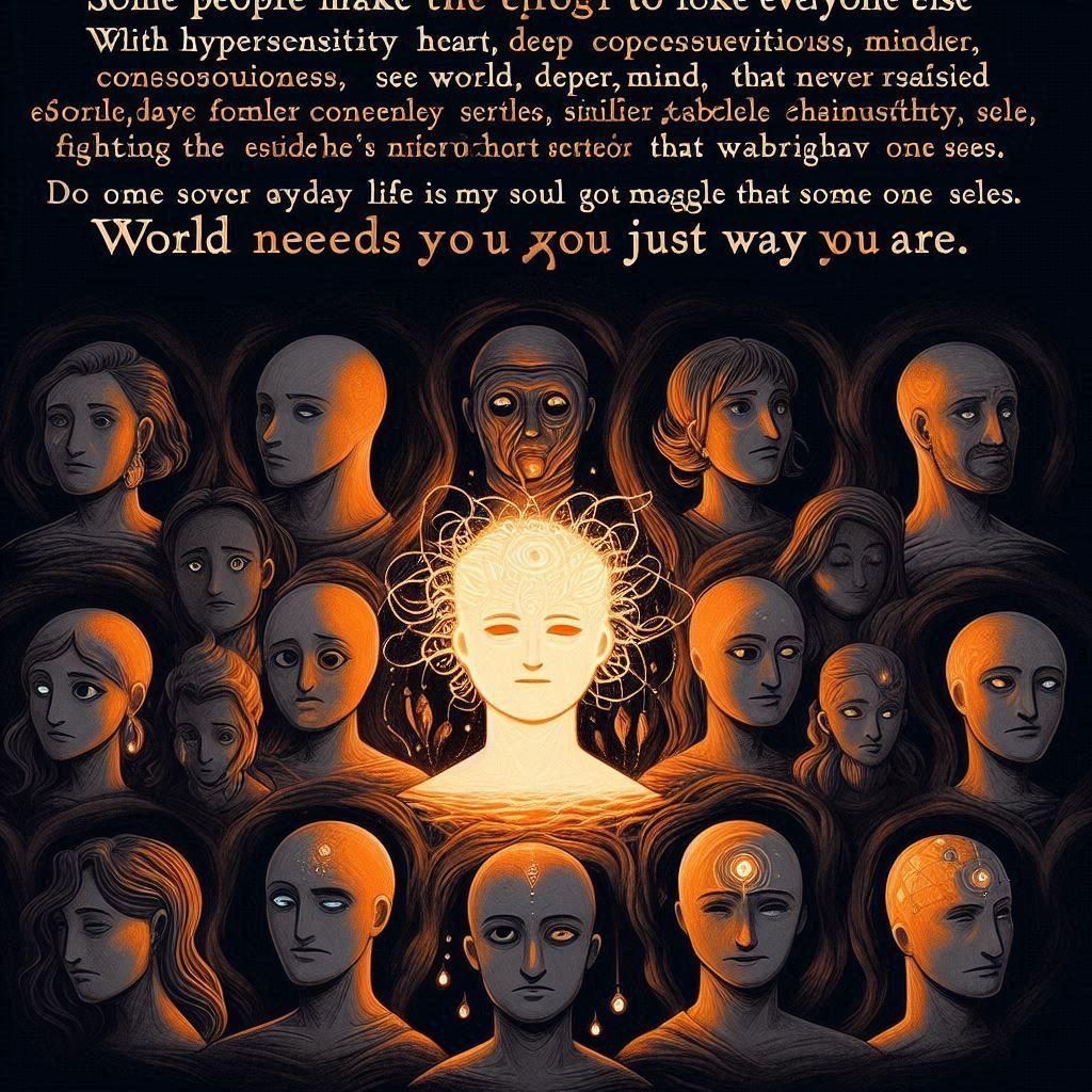 he world needs you just the way you are.