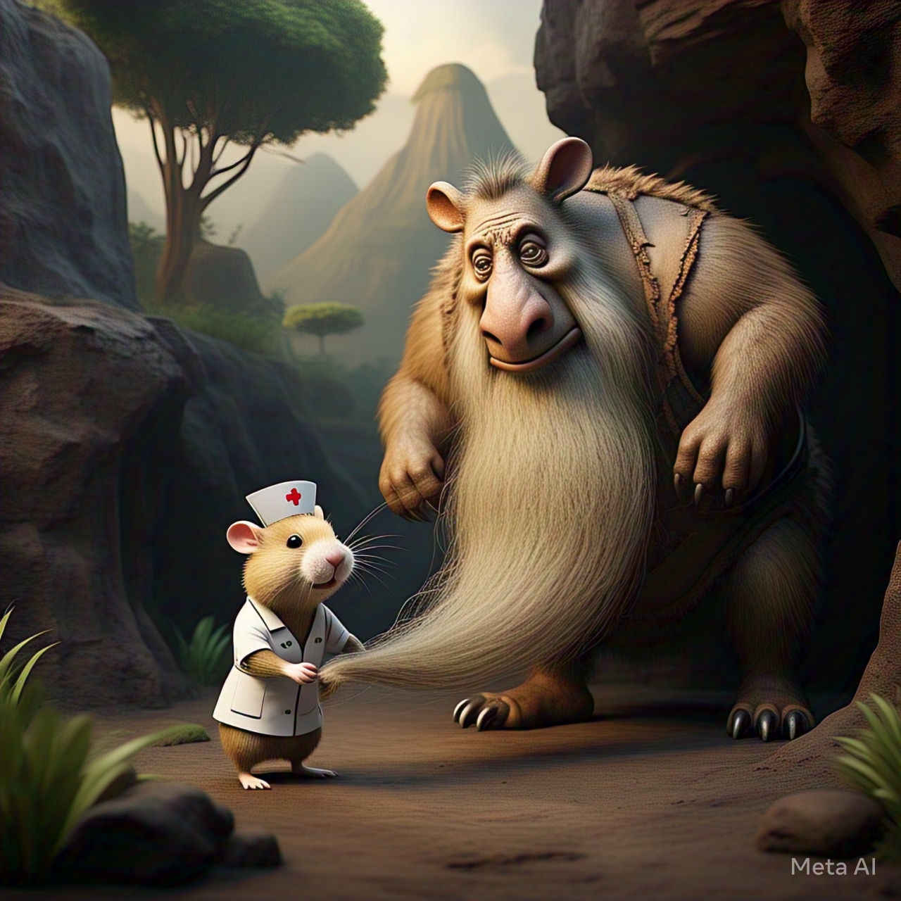 "Now, to get the CAVE out of the MAN!"