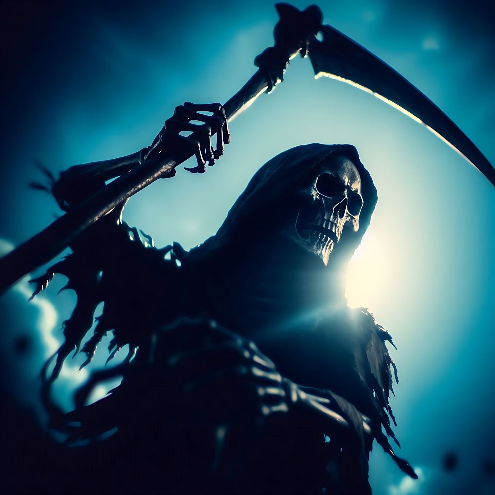 Skeleton with a scythe (Uploaded)